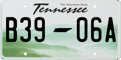 TN license plate B3906A