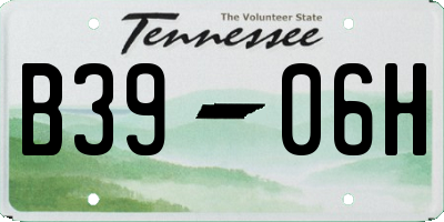 TN license plate B3906H
