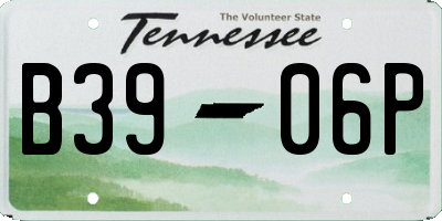 TN license plate B3906P