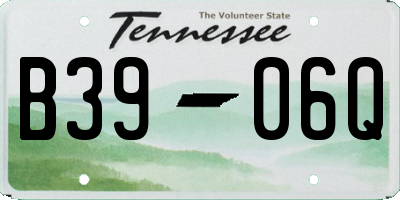 TN license plate B3906Q