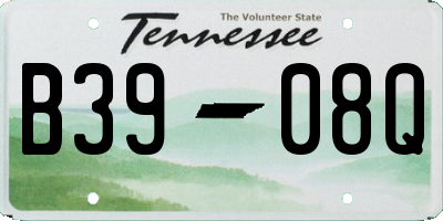 TN license plate B3908Q