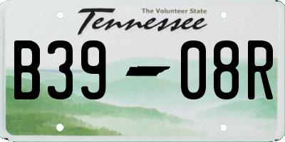 TN license plate B3908R