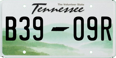 TN license plate B3909R
