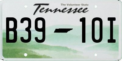 TN license plate B3910I