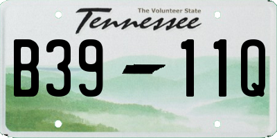 TN license plate B3911Q