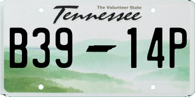 TN license plate B3914P
