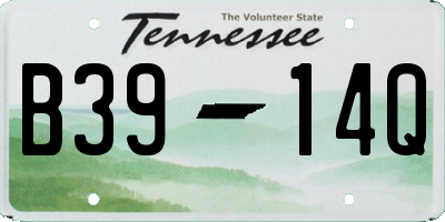TN license plate B3914Q
