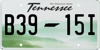 TN license plate B3915I