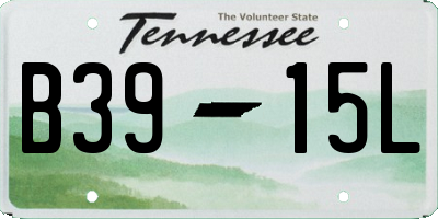 TN license plate B3915L