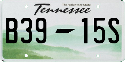 TN license plate B3915S