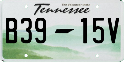 TN license plate B3915V