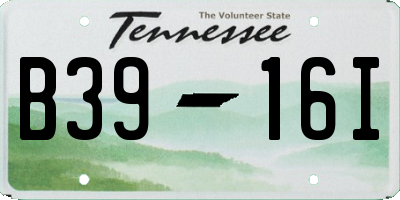 TN license plate B3916I