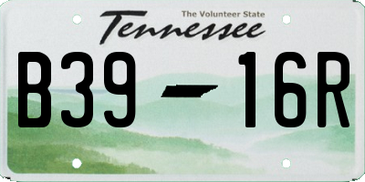 TN license plate B3916R