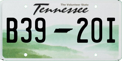 TN license plate B3920I