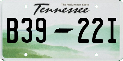 TN license plate B3922I