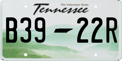 TN license plate B3922R