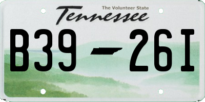 TN license plate B3926I