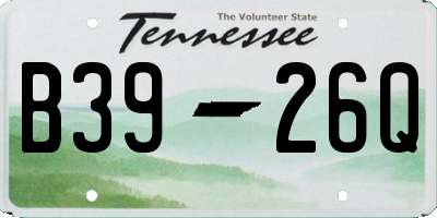 TN license plate B3926Q