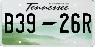 TN license plate B3926R
