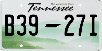 TN license plate B3927I