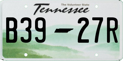 TN license plate B3927R