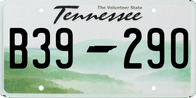 TN license plate B3929O
