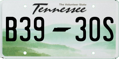 TN license plate B3930S