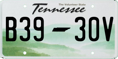 TN license plate B3930V