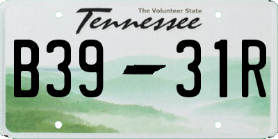 TN license plate B3931R