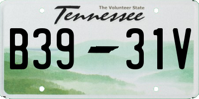 TN license plate B3931V