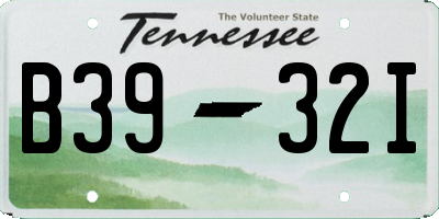 TN license plate B3932I