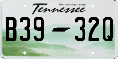 TN license plate B3932Q