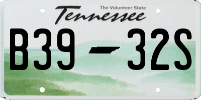 TN license plate B3932S