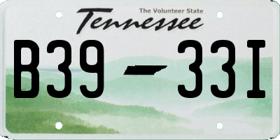 TN license plate B3933I