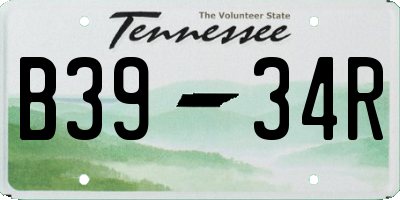 TN license plate B3934R