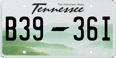 TN license plate B3936I