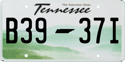 TN license plate B3937I