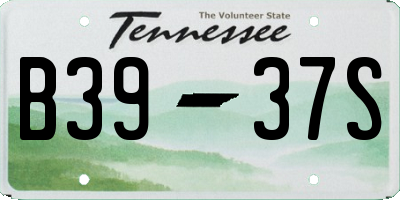 TN license plate B3937S