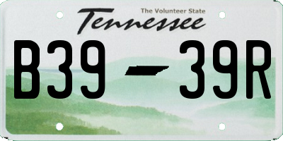 TN license plate B3939R