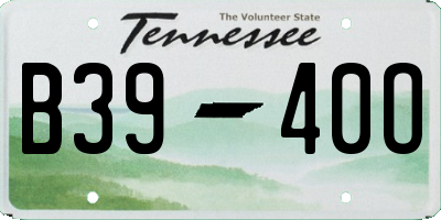 TN license plate B3940O