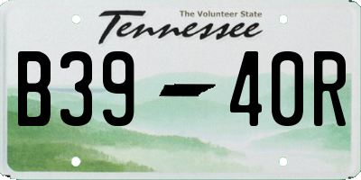 TN license plate B3940R