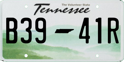 TN license plate B3941R