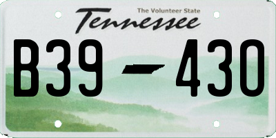 TN license plate B3943O
