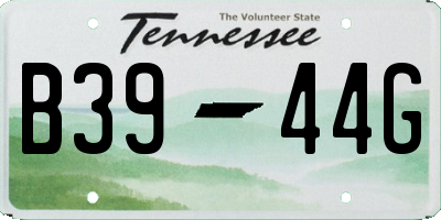 TN license plate B3944G