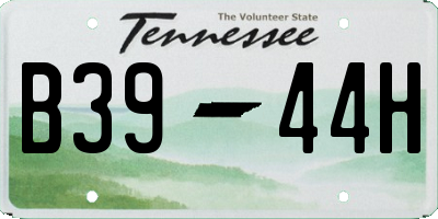 TN license plate B3944H
