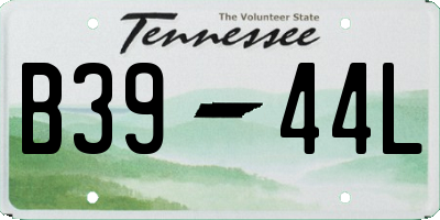 TN license plate B3944L