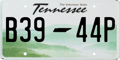 TN license plate B3944P
