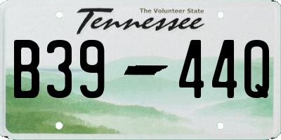 TN license plate B3944Q