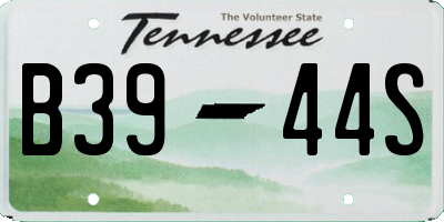 TN license plate B3944S