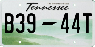 TN license plate B3944T